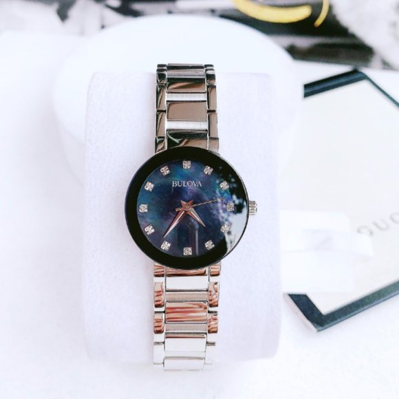 SALE! Women's Bulova Diamond Silver Watch